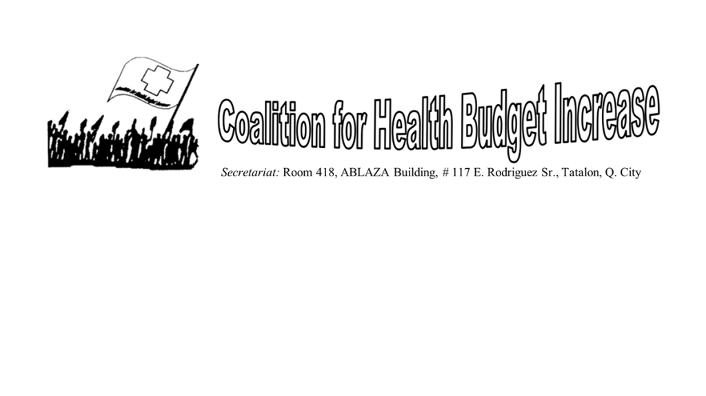 Position paper on the health sector’s call to increase health budget for 2024