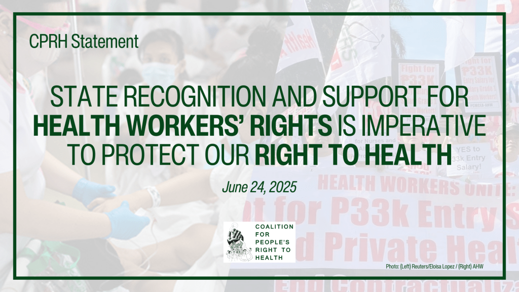 State recognition and support for health workers’ rights is imperative to protect our right to&nbsp;health