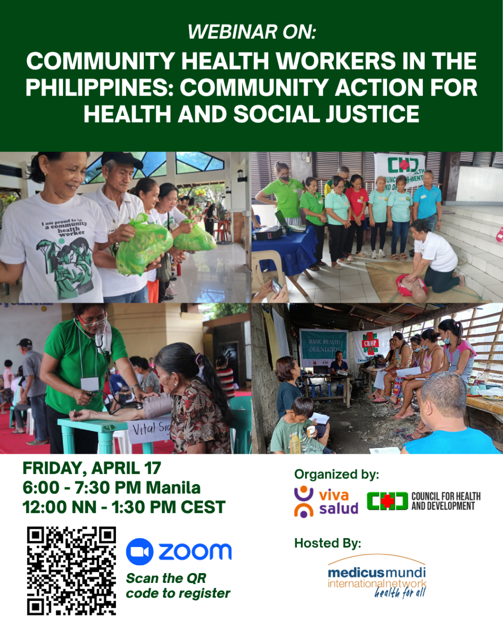 Webinar | Community Health Workers in the Philippines: Community Action for Health and Social Justice